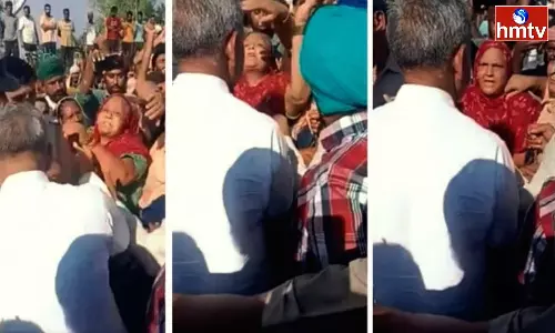 Woman Slaps JJP MLA Visiting Haryana Flood Affected Areas