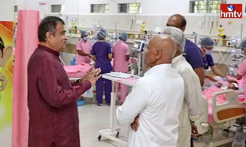 Nitin Gadkari Visited Tirupati Hrudayalaya Hospital Nitin Gadkari Visited Tirupati Hrudayalaya Hospital
