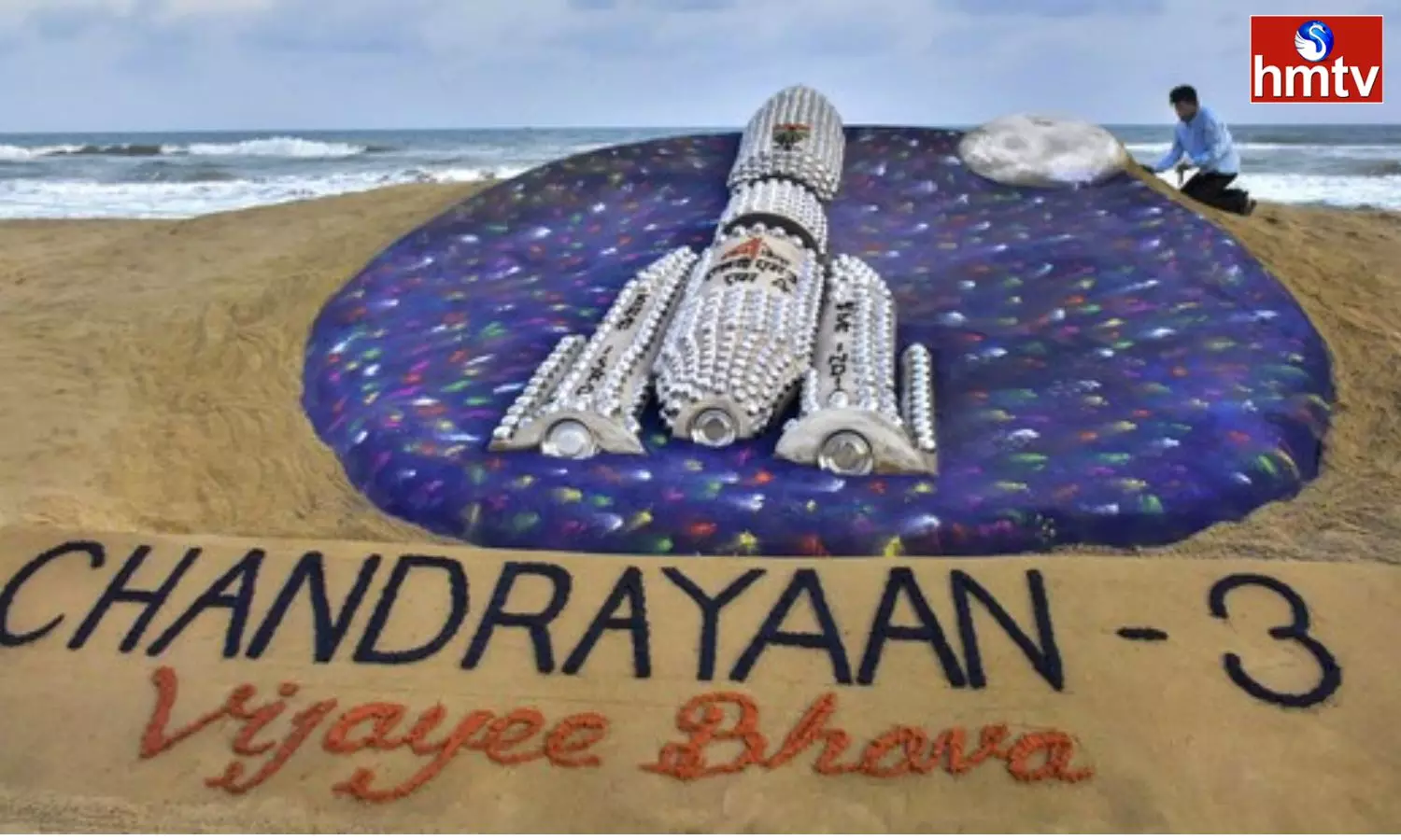 Sand Artist Sudarsan Pattnaik Wishes ISRO Success With Its Latest Space Mission