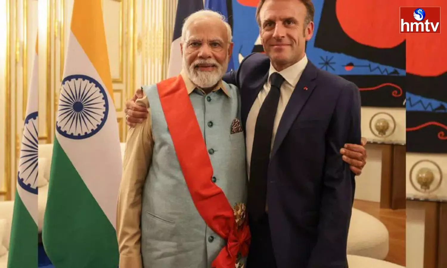 PM Modi Honoured With Frances Highest Award