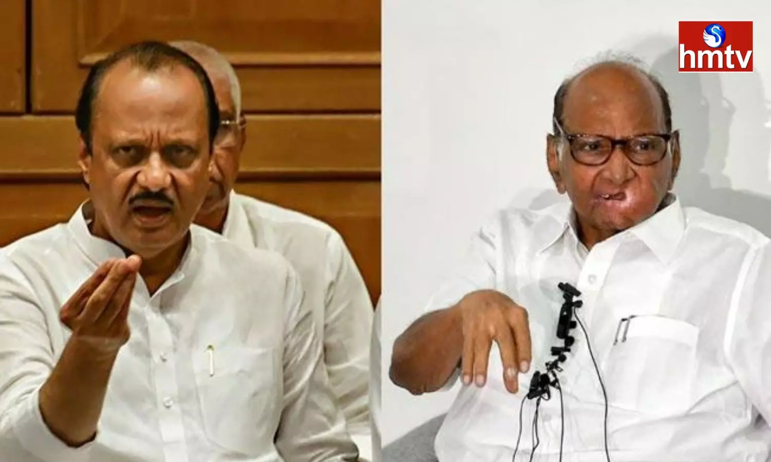 Ajit Pawar Other NCP Ministers Meet Sharad Pawar