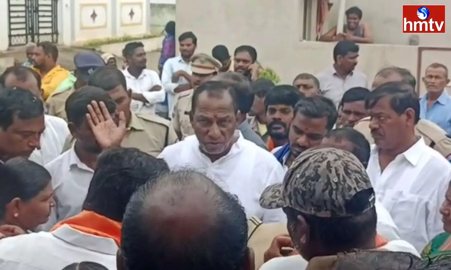 Protest Against Minister Malla Reddy In His Own Place