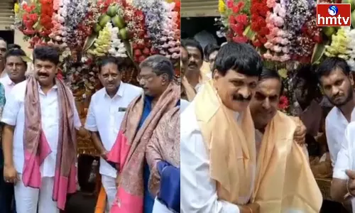 Minister Talasani And MLA Mynampalli Participated In Palaram Bandi