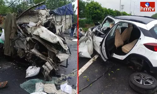 Road Accident In Patancheru Sangareddy District Road Accident In Patancheru Sangareddy District