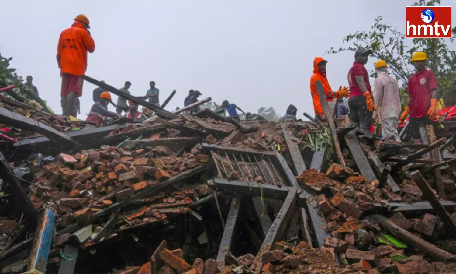 Landslide Triggered By Heavy Rains Buries Village In Maharashtra Raigad