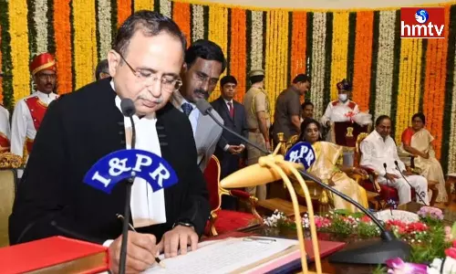 Justice Alok Aradhe Takes Oath As Telangana High Court Chief Justice