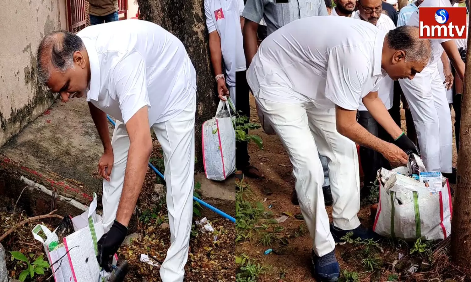 Harish Rao Removed The Garbage Along With The Townspeople