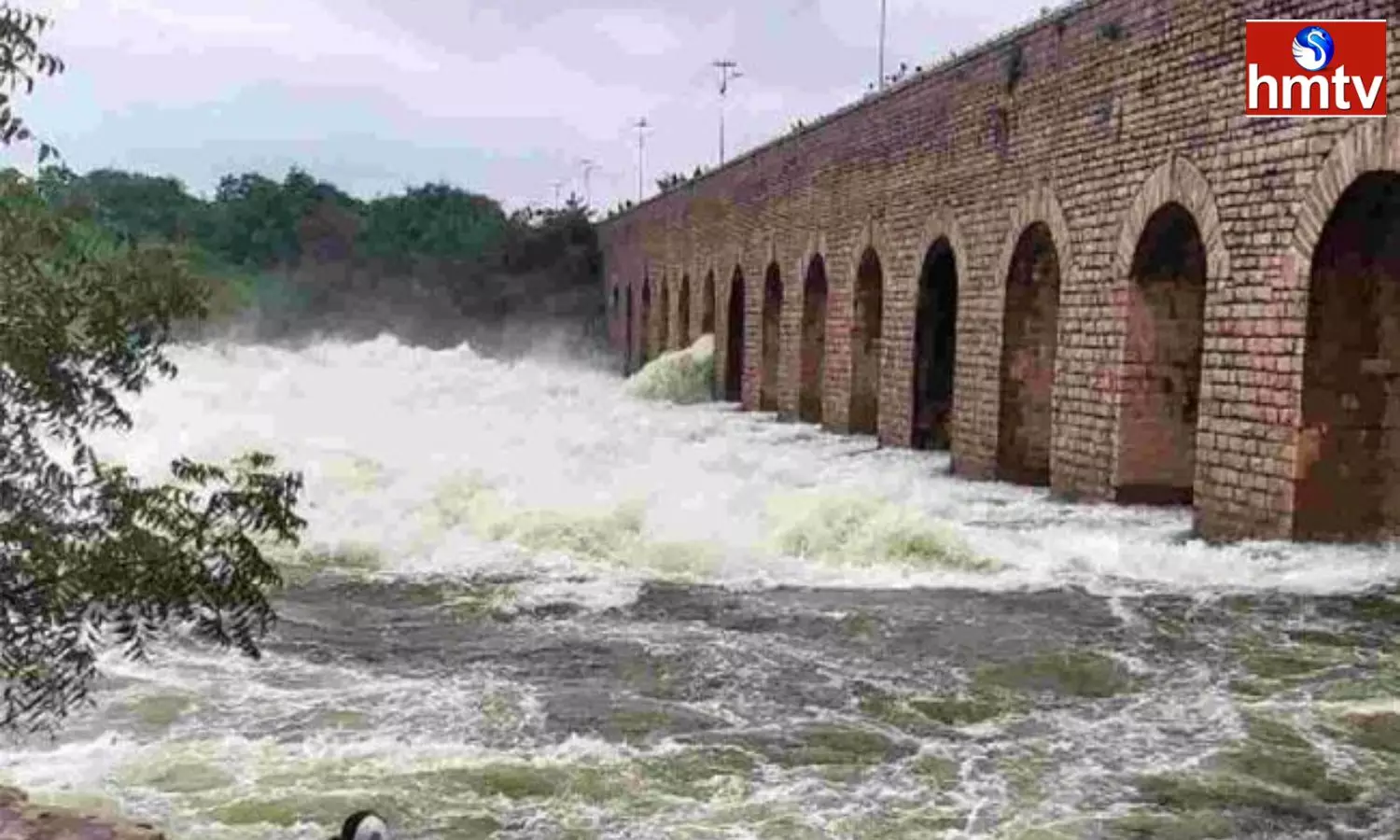 Officials Are Releasing Water By Lifting Two Gates In Osman Sagar