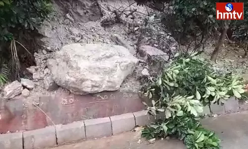 Landslides on Vijayawada Indrakeeladri