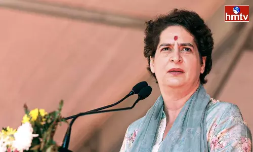 Rain Effect for Priyanka Gandhi Tour in Telangana