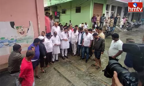 Union Minister Kishan Reddy visit to Yusufguda Union Minister Kishan Reddy visit to Yusufguda