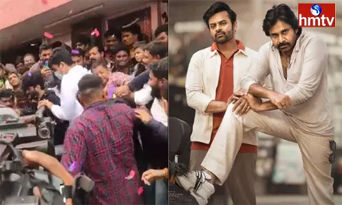 Pawan Kalyan Son Akira Nandan Spotted at Sudarshan Theatre Pawan Kalyan Son Akira Nandan Spotted at Sudarshan Theatre