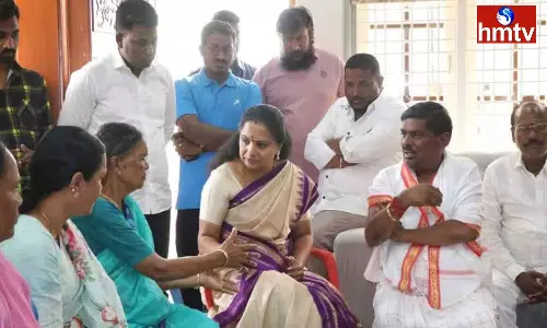 MLC Kavitha Visited MLA Mahipal Reddy In Patancheru