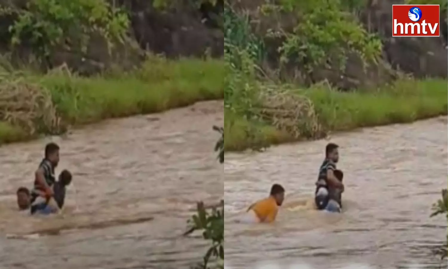 Tourists Saved the Father and Son Near the Waterfall