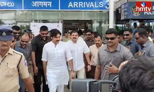 Janasena Reached Gannavaram In A Special Flight
