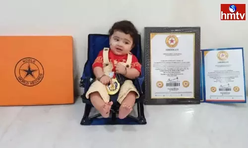 6 Months Boy From Kadapa Got Nobel World Record With His Super Talent