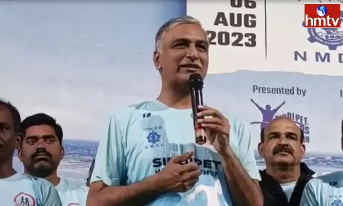 Harish Rao said that Half Marathon run will be Organized Every Year