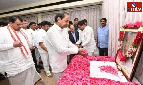 CM KCR Pays Tributes To Telangana Ideologue Prof Jayashankar On His Birth Anniversary CM KCR Pays Tributes To Telangana Ideologue Prof Jayashankar On His Birth Anniversary