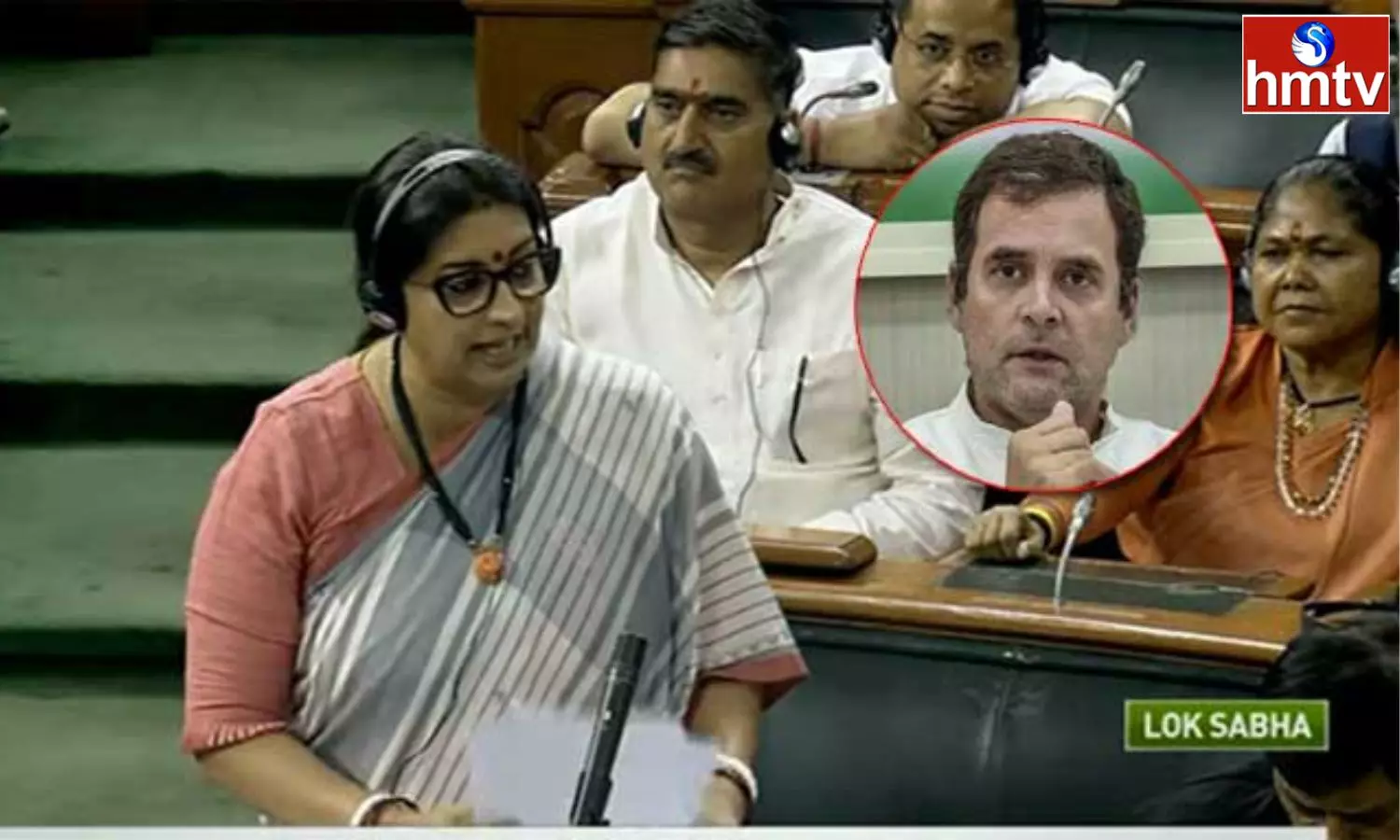 Smriti Irani Hits out at Rahul Gandhi Over Flying kiss in Parliament Smriti Irani Hits out at Rahul Gandhi Over Flying kiss in Parliament