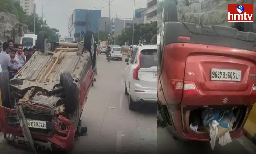 Car Accident In Madhapur