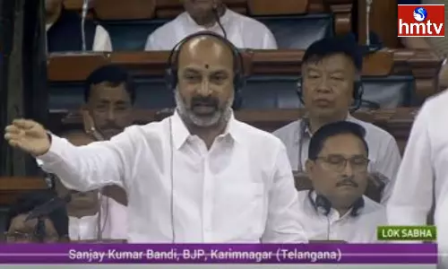 Bandi Sanjay Lashes BRS in Parliament