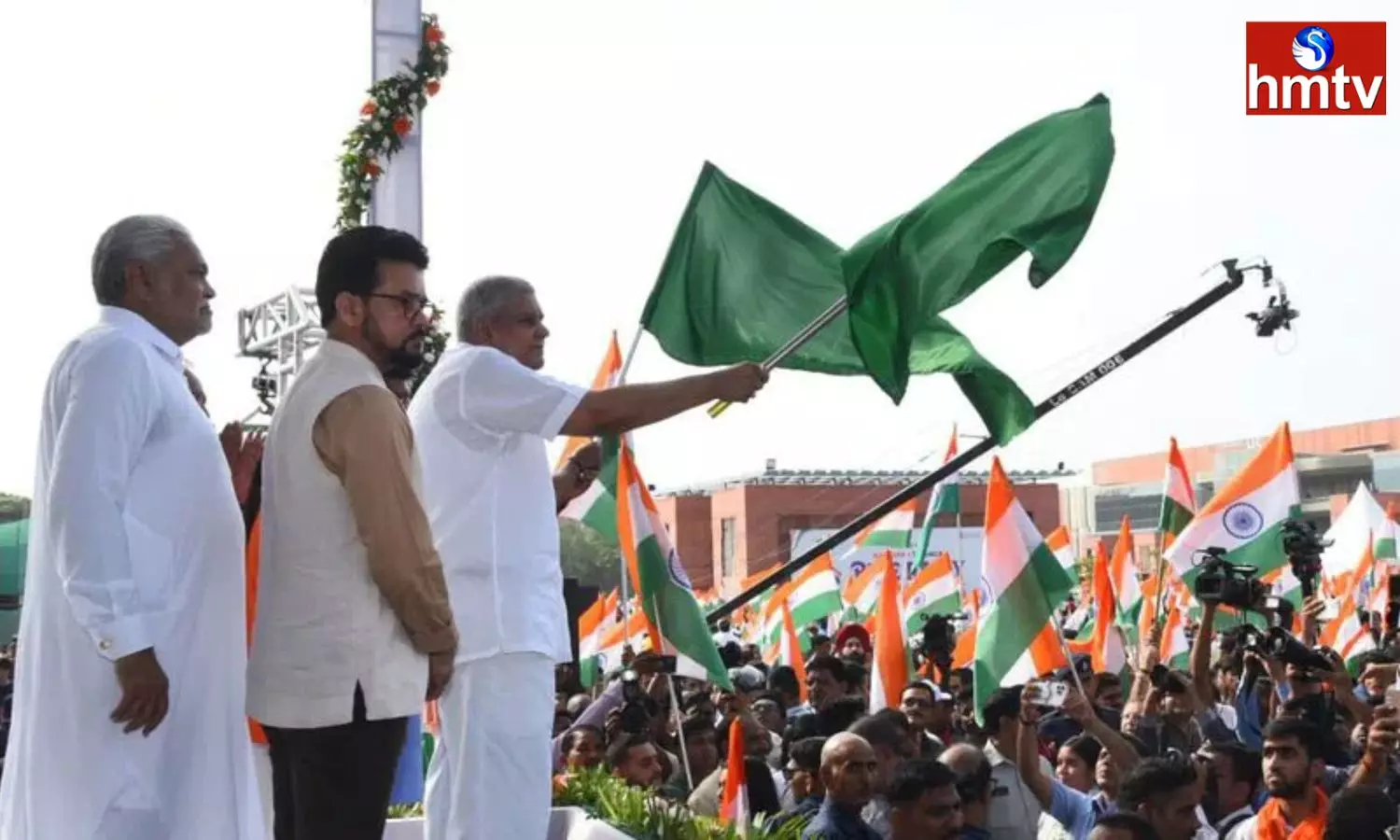 VP Jagdeep Dhankhar Inaugurates Har Ghar Tiranga Bike Rally In Delhi