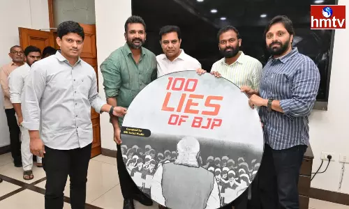 BRS Working President KTR Released The Booklets BRS Working President KTR Released The Booklets