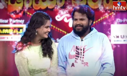 Hyper Aadi Introduced His Girlfriend In Sridevi Drama Company