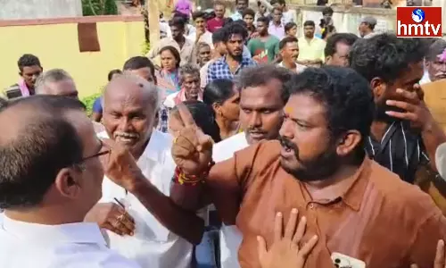 Clash At Polling Station For Sarpanch By-Election In Eluru District