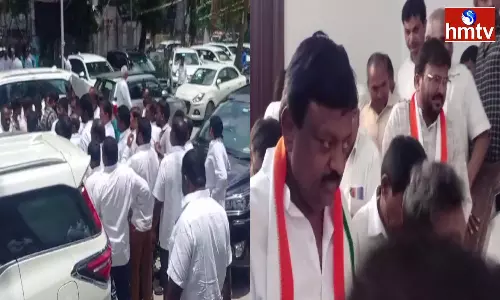 Leaders Coming To Give Application To Gandhi Bhavan Leaders Coming To Give Application To Gandhi Bhavan