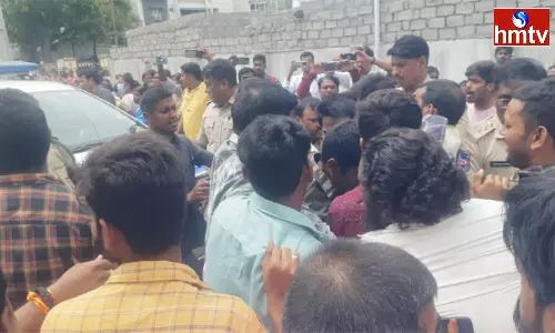 Tension At Warangal MLA Vinay Bhaskar Camp Office