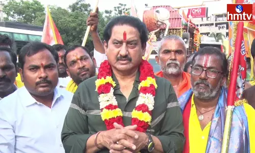 Actor Suman Participated in Save Cow Rally in Tirupati
