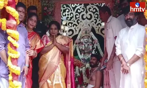 Governor Tamilisai Poojas to Goddess Bhagyalakshmi on the Occasion of Sravana Masam