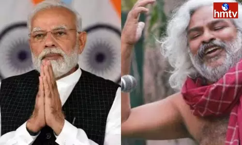 PM Narendra Modi Letter To Gaddar Wife Vimla PM Narendra Modi Letter To Gaddar Wife Vimla