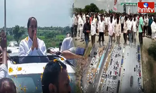 Thummala Nageswara Rao Held A Huge Rally In Khammam
