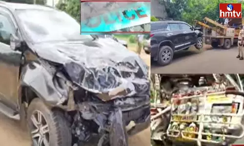 CI Car Accident in Hyderabad Bollaram CI Car Accident in Hyderabad Bollaram