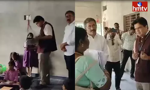 A Surprise Inspection By The Principal Secretary Of Education At Banaganapalle