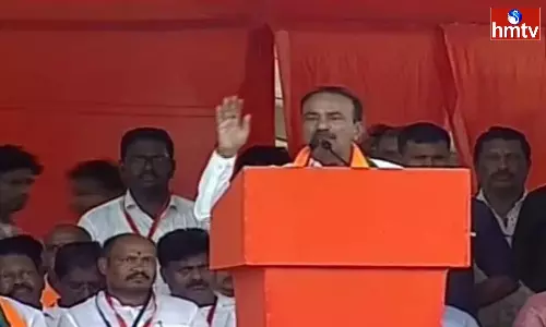 Amit Shah Came To Give Assurance And Security To The Farmers Says Etela Rajender