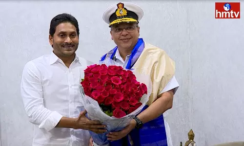 ENC Chief Rajesh Pendharkar Met CM Jagan ENC Chief Rajesh Pendharkar Met CM Jagan