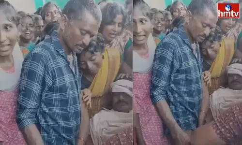 Sister Tie Rakhi To Her Dead Brother On Rakhi Festival At Peddapalli District