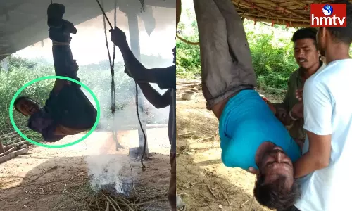 A Man Was Tied Up And Beaten For Taking A Goat In Mancherial District