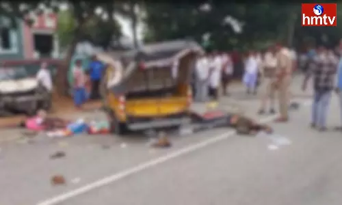 Road Accident At Yerradoddi In Sri Sathya Sai District