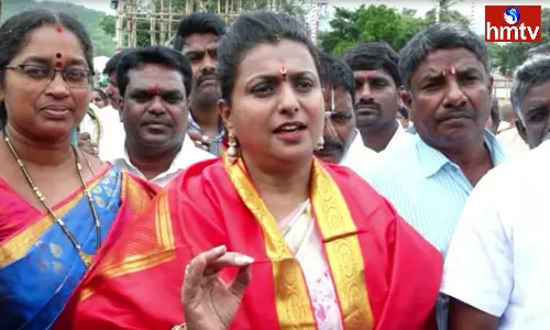Roja Fire on Chandrababu And Lokesh