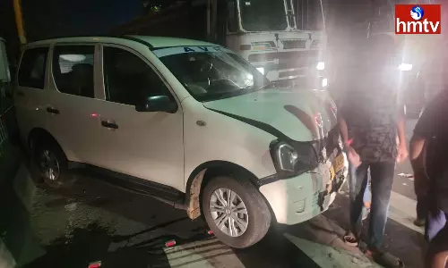 Car Accident at Visakha Satyam Junction