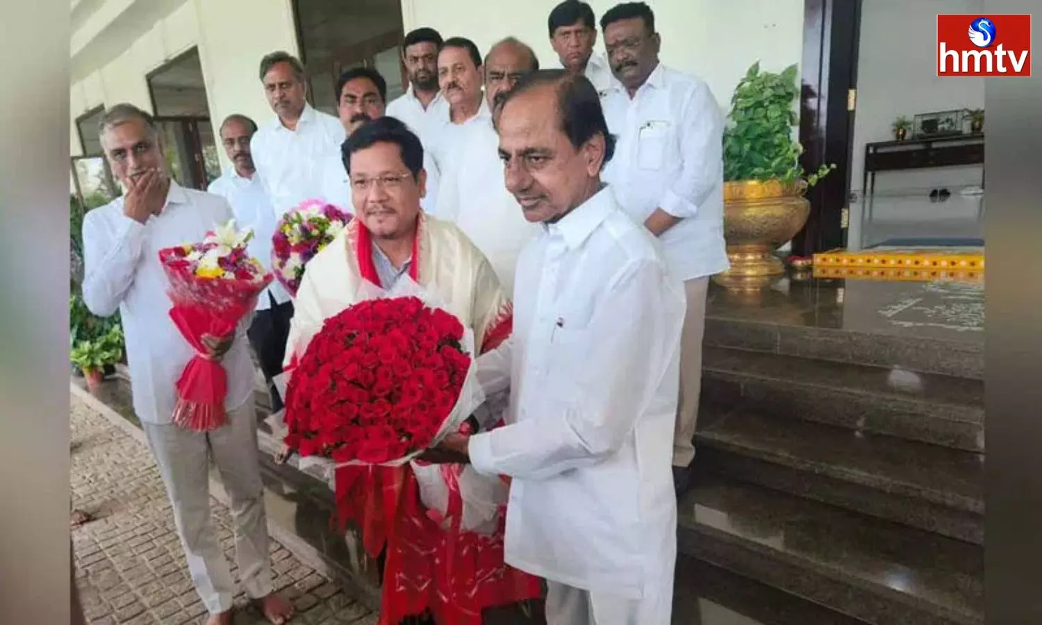 Meghalaya Cm Conrad K Sangma Met With Cm Kcr At Pragathi Bhavan Meghalaya Cm Conrad K Sangma Met With Cm Kcr At Pragathi Bhavan