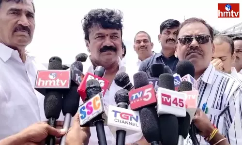 Minister Talasani Released Fish Seeds In Konda Pochamma Reservoir
