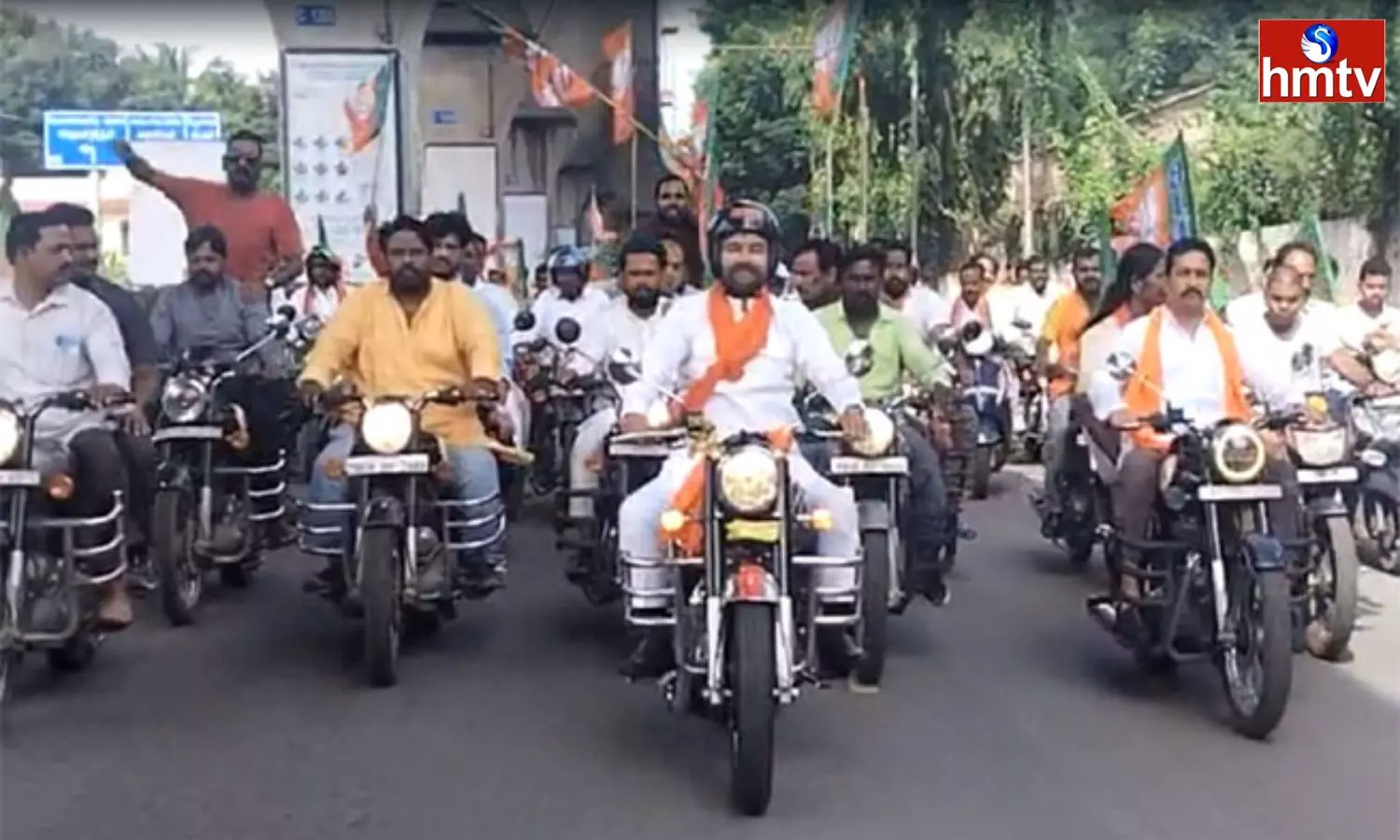 BJP State President Kishan Reddy Bike Rally