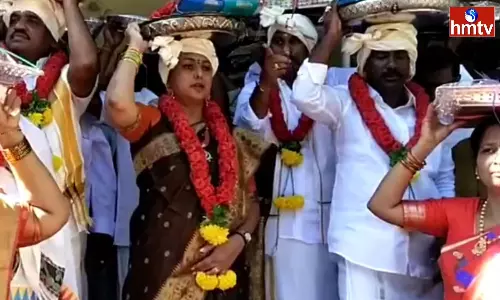 Minister Roja Tour In Kanipakam