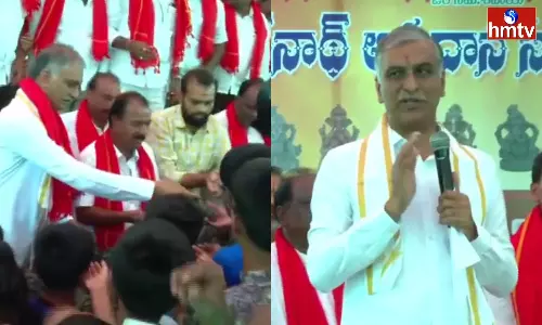 Minister Harish Rao Participated In The Distribution Of Clay Idols