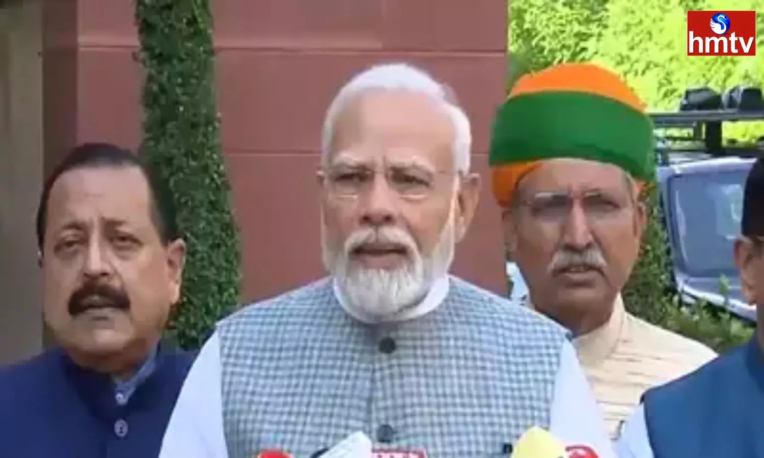 Prime Minister Modi Speak to the Media in the Parliament Premises